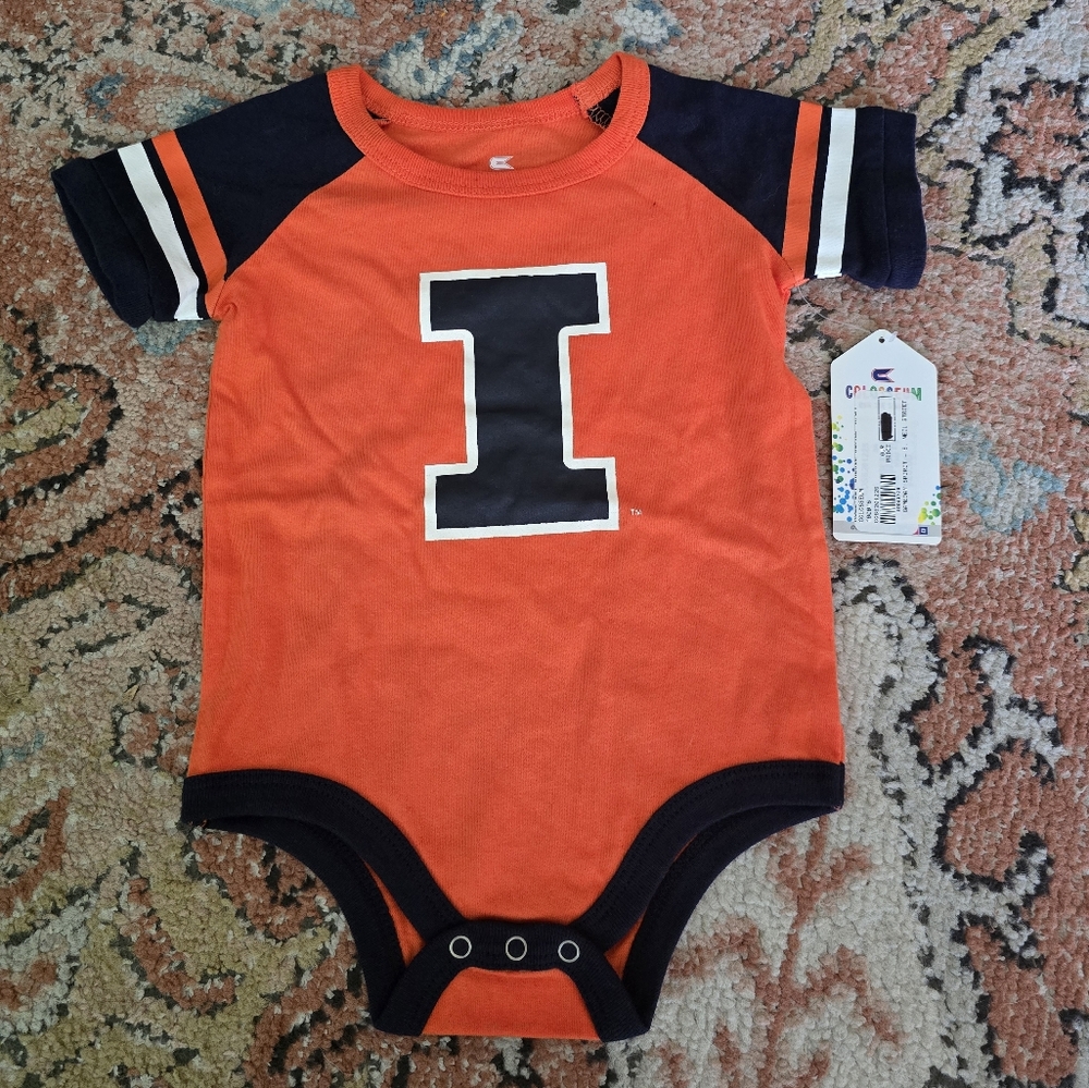 Colosseum Orange Illinois Baby Onsie